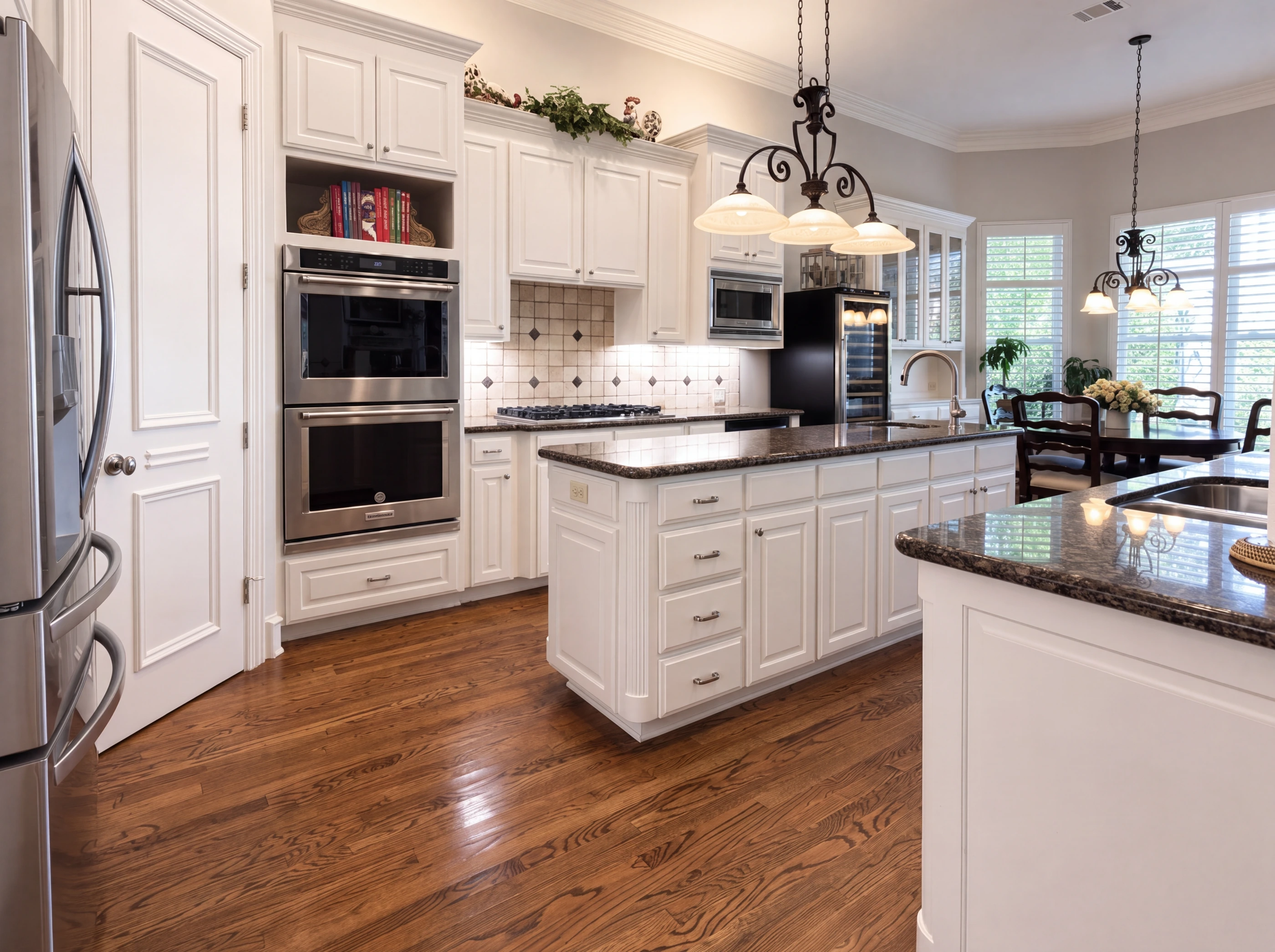 Kitchen island and cooktop