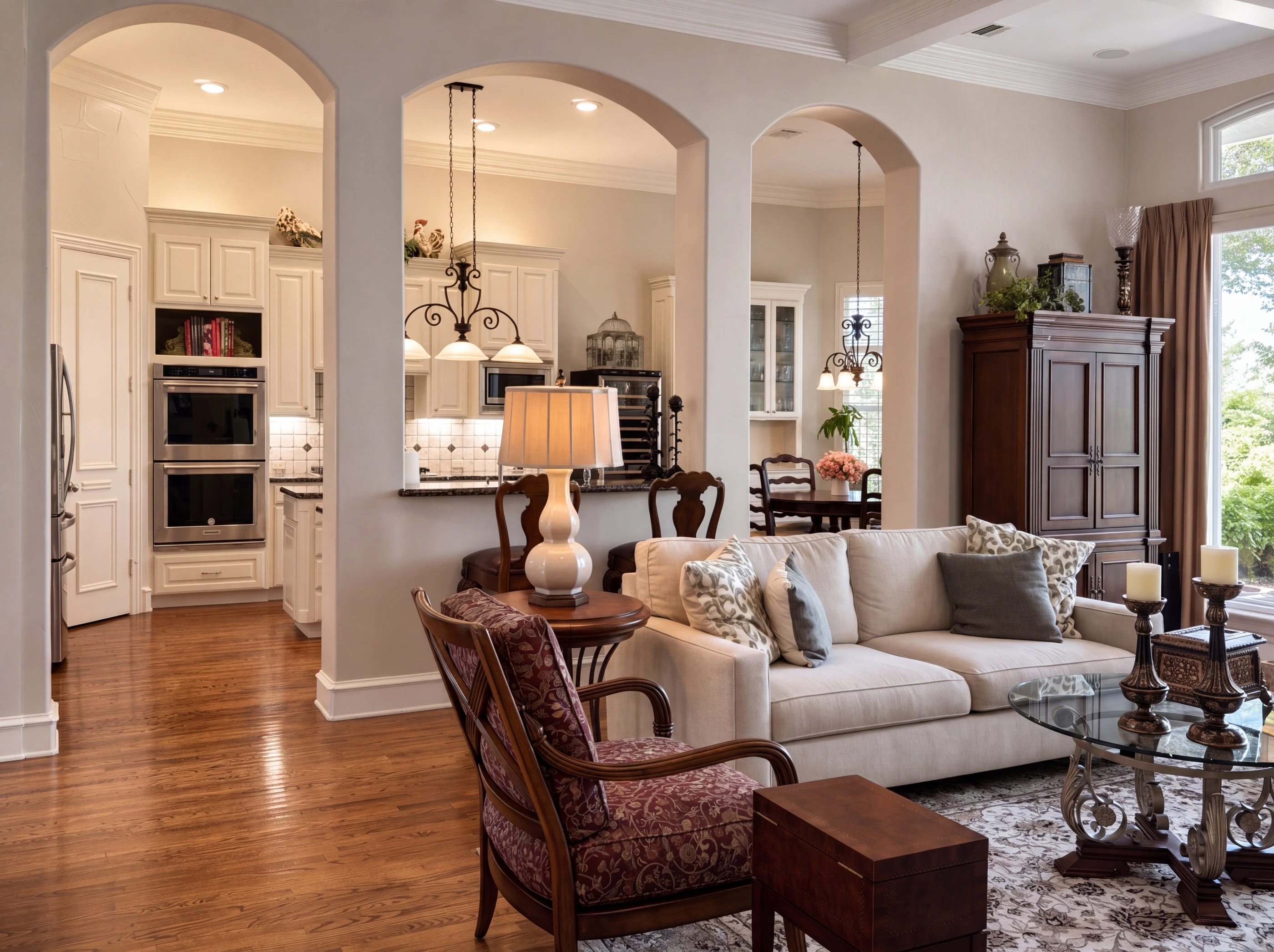 Living room toward the windows