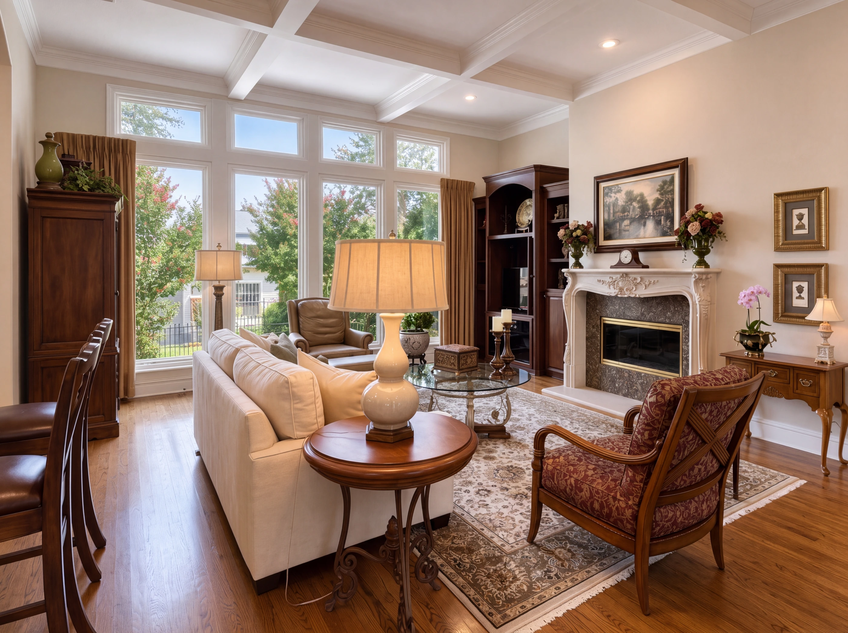 Living room seating area