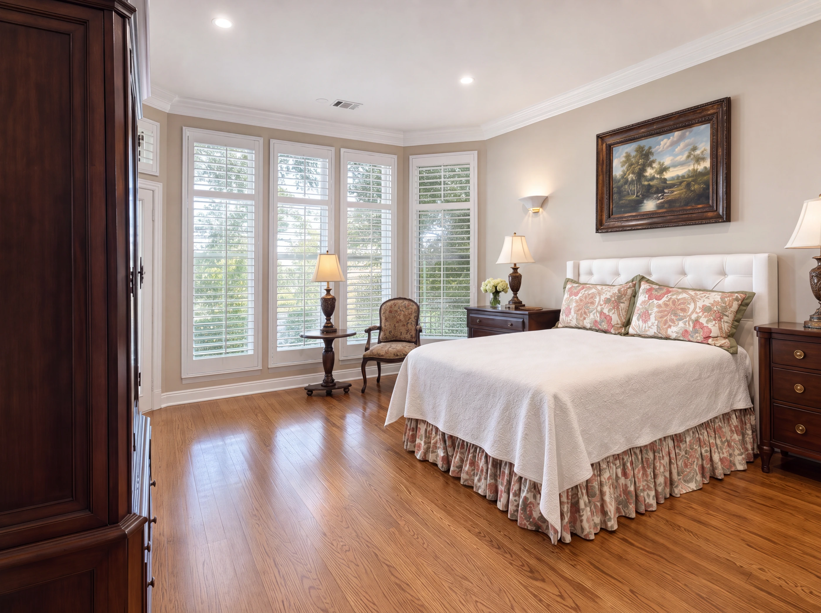 First-floor primary bedroom