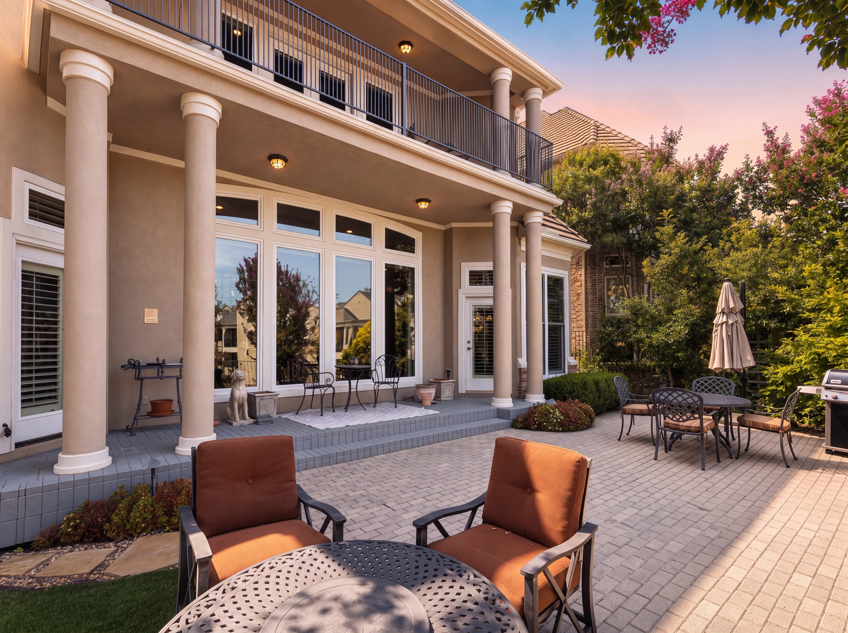 Brick paver patio